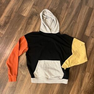 No Boundaries Black, Orange, and Yellow Hoodie